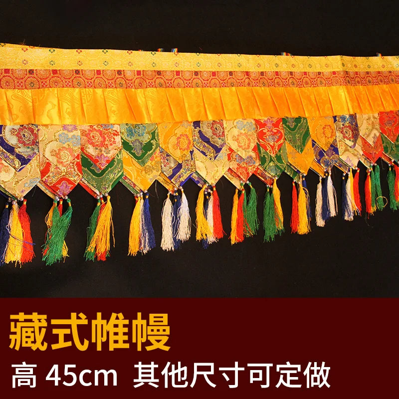 500CM long Wholesale Buddhist supply Buddhism HOME Temple buddha Hall Wall Deco Enclosing curtain Tapestry draperies WEIMAN