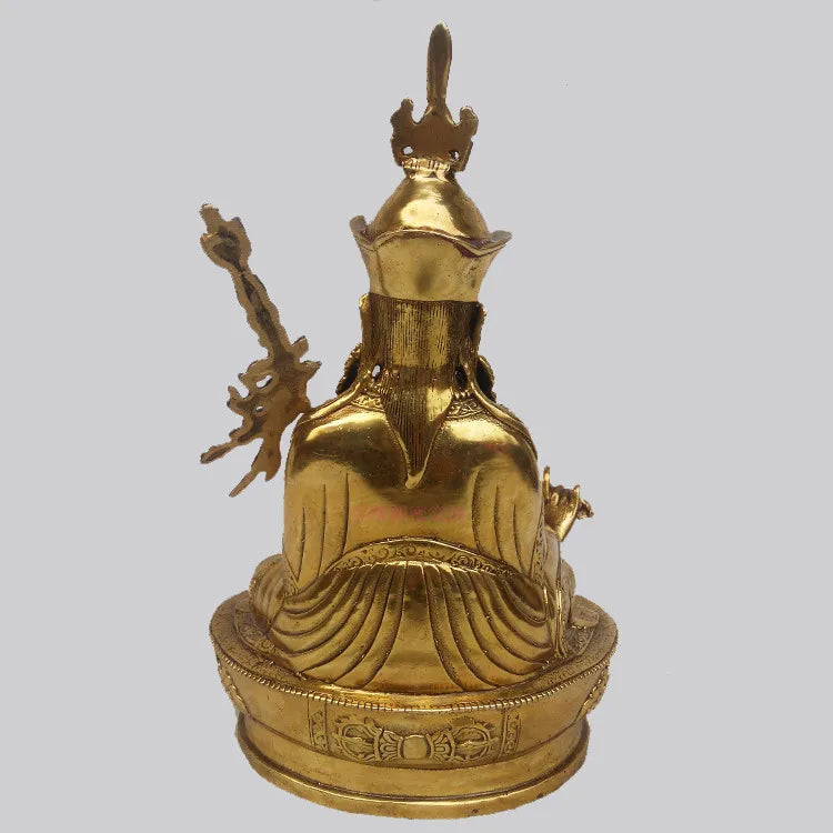 Buddhist Tantra supplies GOOD HOME SHOP worship buddha statue all-powerful Padmasambhava Guru Rinpoche copper buddha statue