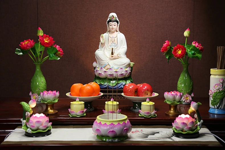 TOP High grade jade Porcelain Godness Buddha statue Asia HOME protection Shrine Worship Guan yin PU SA Avalokitesvara statue