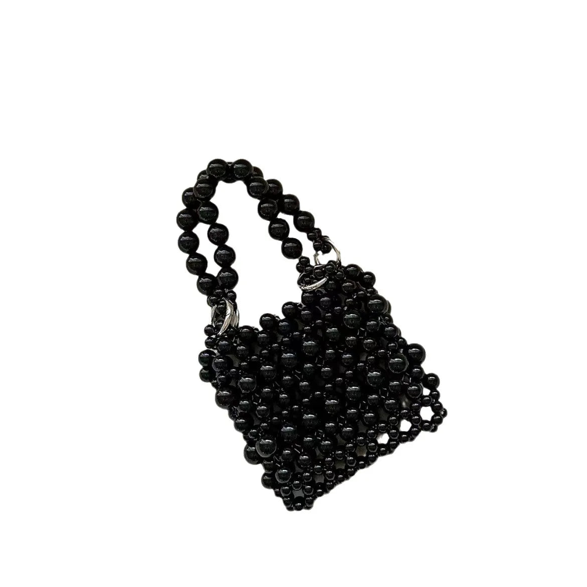 Female Black Beaded Evening Bag Design Women Day Clutches Wedding Party Handbags Ladies Diamond Purse Bridal Wallet Bags