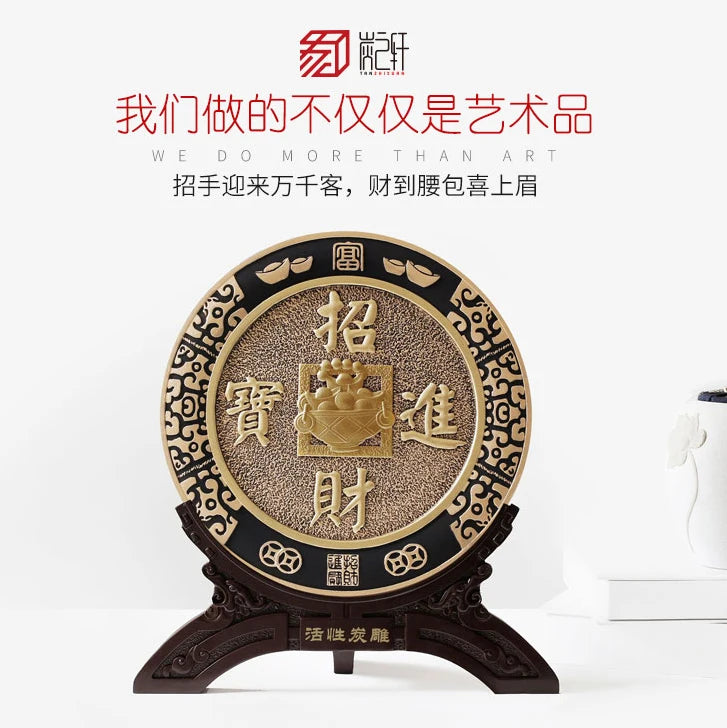 China National gift- HOME Company TOP decoration thriving business ZHAO CAI JIN BAO FENG SHUI Sculpture art efficacious Mascot