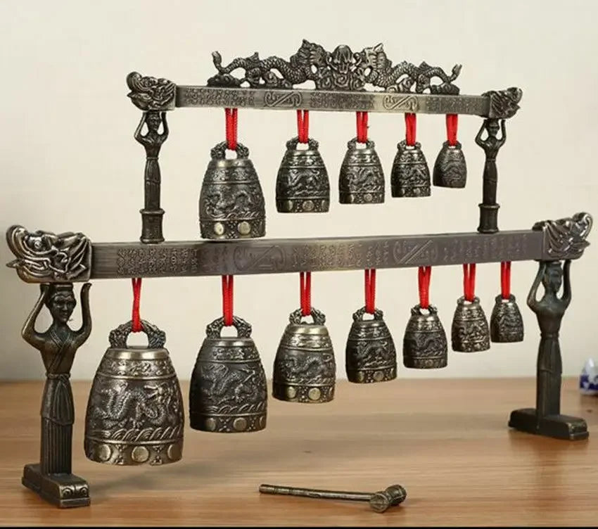 Lonceng Kuningan Cina Naga Tibet Glockenspiel
