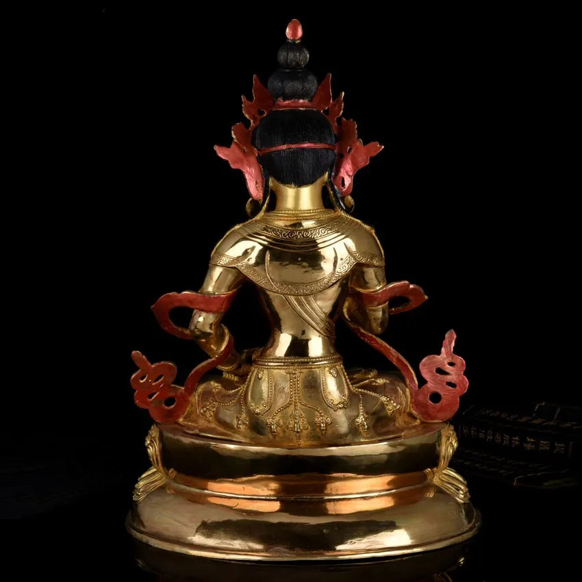 TOP GOOD Buddha # HOME Talisman efficacious Protection # Tibetan Buddhism the Buddha Vajrasattva Gilding brass statue 48 CM