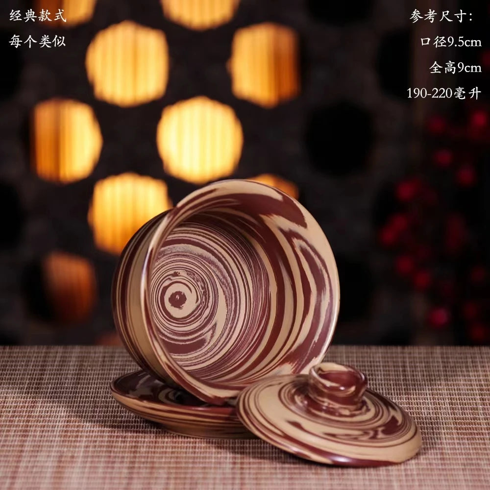 Jianshui Pure Handmade Mixed Clay Gaiwan TeaPot(Not Yixing Zisha) Ceramic Kung Fu Tea Set Drinkware Tea Ceremony