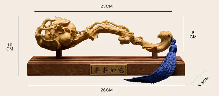 Beautiful Ruyi Carving Entrance Decoration Crafts Sculpture Office Lucky Everything Wishful Decoration Business Opening Gifts