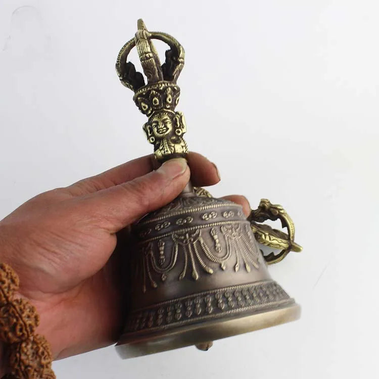 TOP GOOD Buddhist articles efficacious Practice of Tantric ritual # Tibetan Nepal Buddhism Jin Gangchu Vajra buddha vajra bell