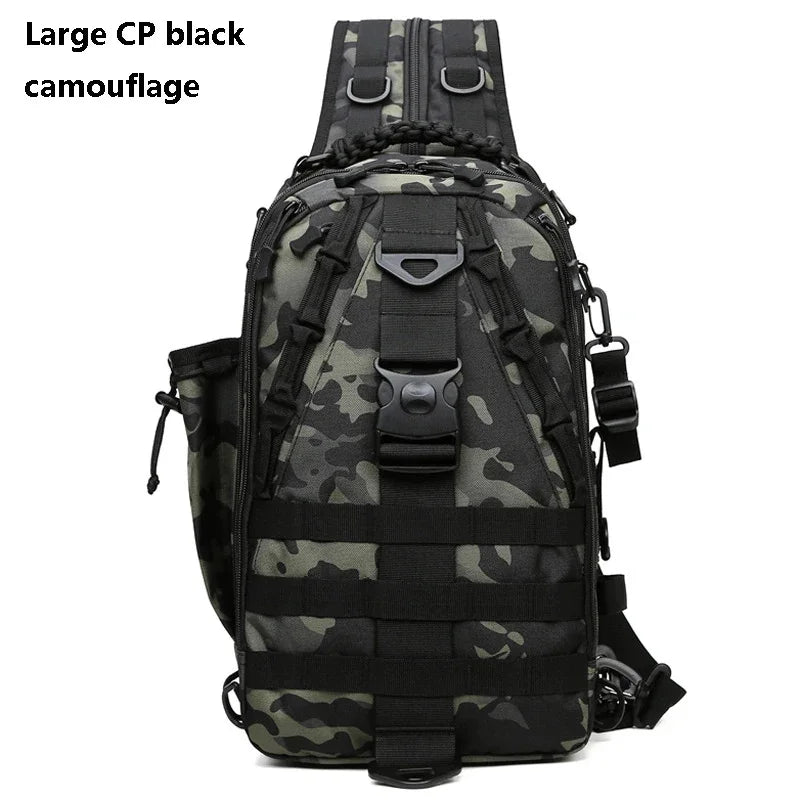 SUUTOOP Men Hiking Military Tactical Shoulder Bags Camping Sports Trekking Climbing Crossbody Fishing Outdoor Chest Bag For Male