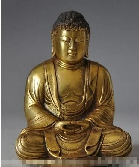 Cina Cina Buddhisme Kuningan Sakyamuni Amitabha Tathagata Patung Buddha
