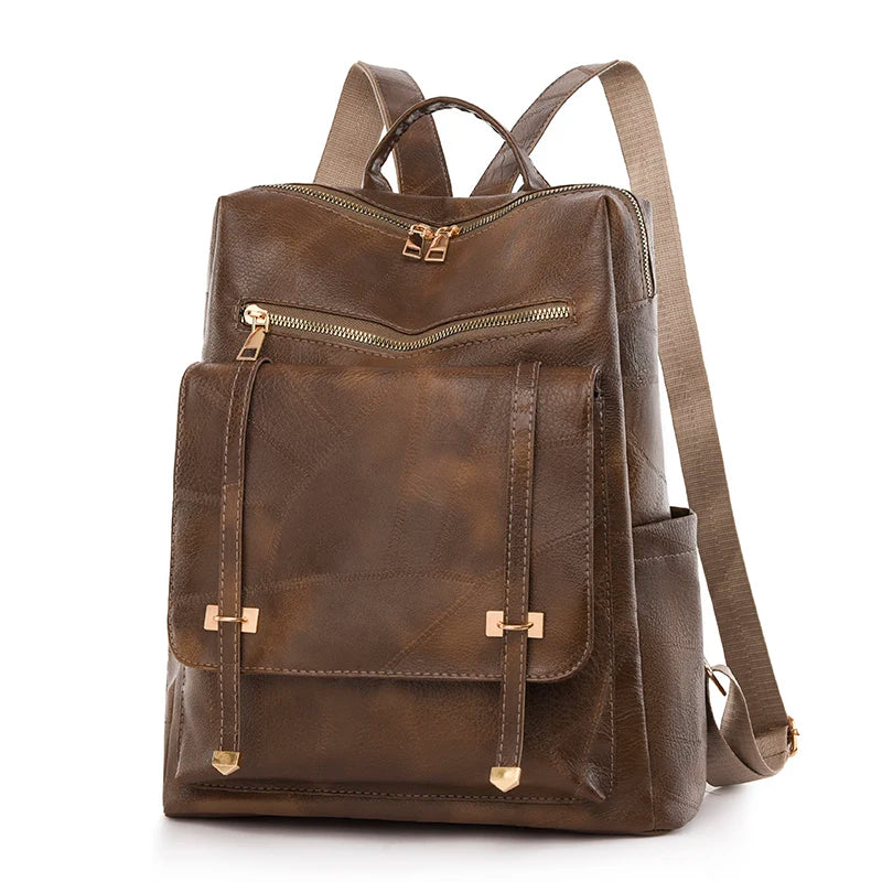 Sac A Dos Bagpack Durable PU Anti Splash Knapsack Luxury Women Designer Brand Backpack Large Capacity Student Schoolbag Mochilas