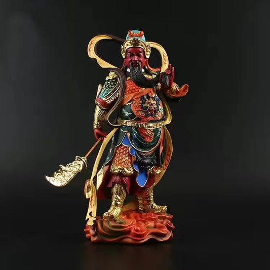 Sangharama Bodhisattva Resin Painting Buddha Statues Dharma Wealth Guan Yu Sculptures Room Home Decor
