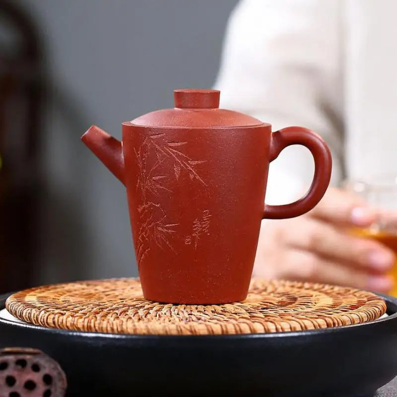 Handmade Yixing Zisha Teapot with Lotus Seed, Kung-Fu Teaware, Purple Clay, Drinkware for Puer Green and Black Chinese Tea