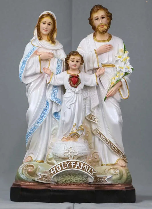 37CM large wholesale Catholic Christian supplies # Religious Holy Family Child Jesus the Virgin Mary Saint Joseph art statue