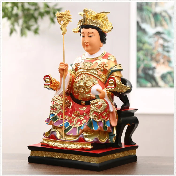 Large Southeast Asia Temple Worship HOME efficacious blessing Golden WANG MU NIANG NIANG celestial God FENG SHUI statue