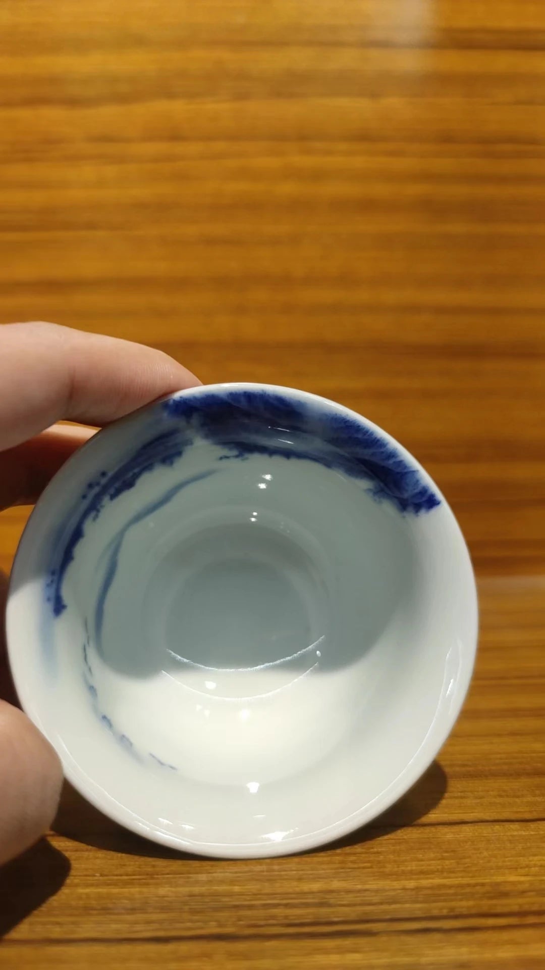 Hand Painted Landscape Chinese Tea Cup Ceramic Kung Fu Teacup Beautiful High Feet Teaware A Cup Of Tea Ceremony