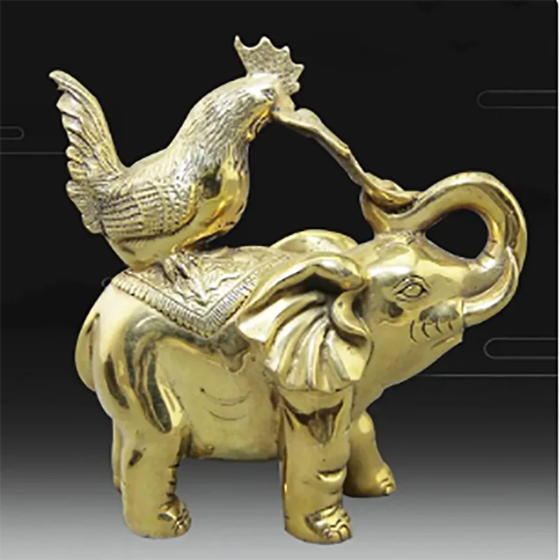 Copper Statue Factory direct selling antique miscellaneous antique pure copper auspicious furnishings living room home furnishi