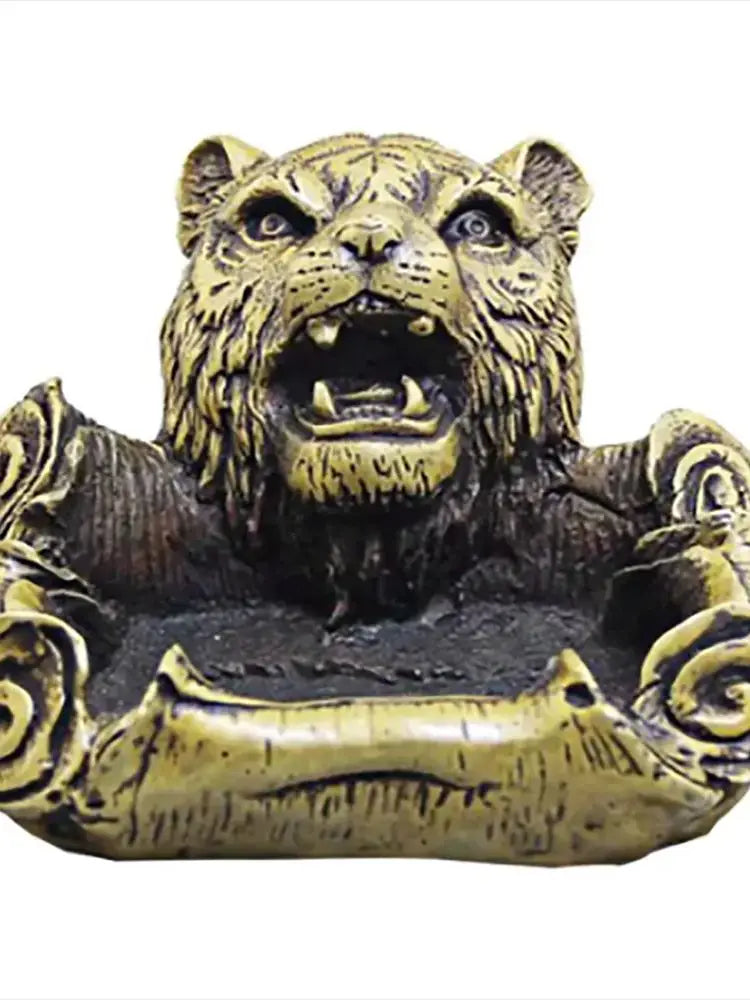 Copper Statue Factory direct sales retro antique antique crafts wholesale collection brass Hutou ashtray ornaments