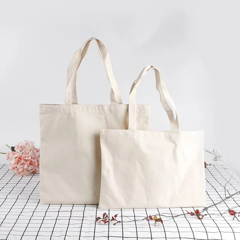 Women Popular Solid color Fashion Portable Cotton Tote Bag for Women