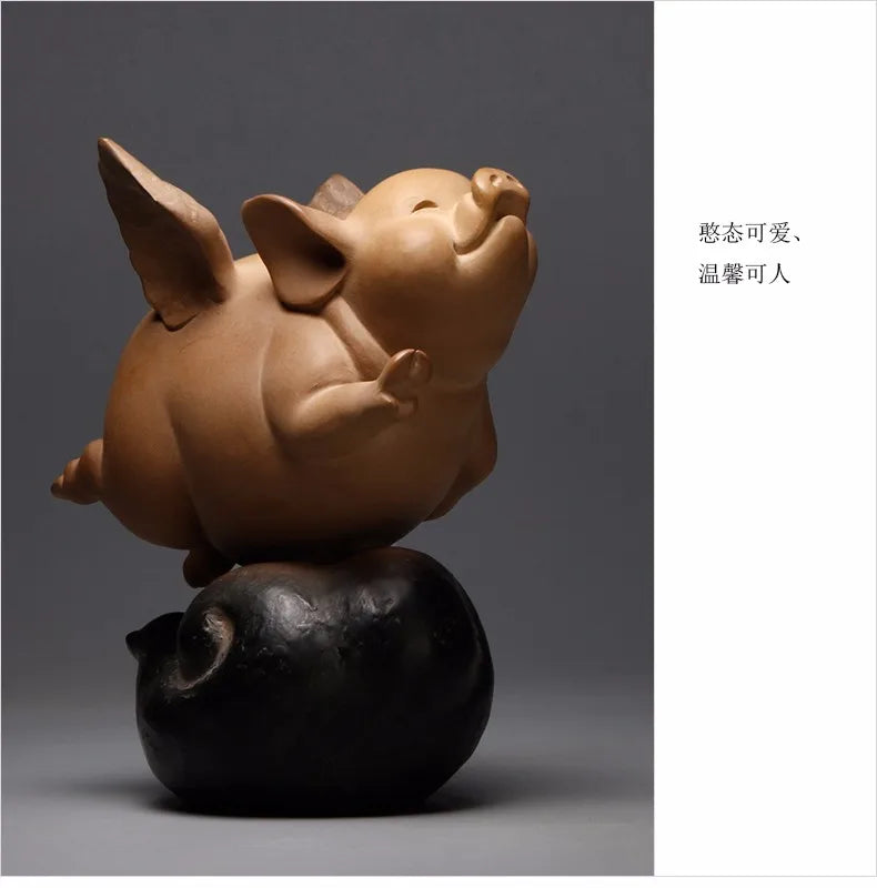 Guanfu Museum Brilliant Taiwan Ironstone Creative Crafts Study Antique Shelf Furnishings Zen Tea Ornaments Holiday Gift to Give