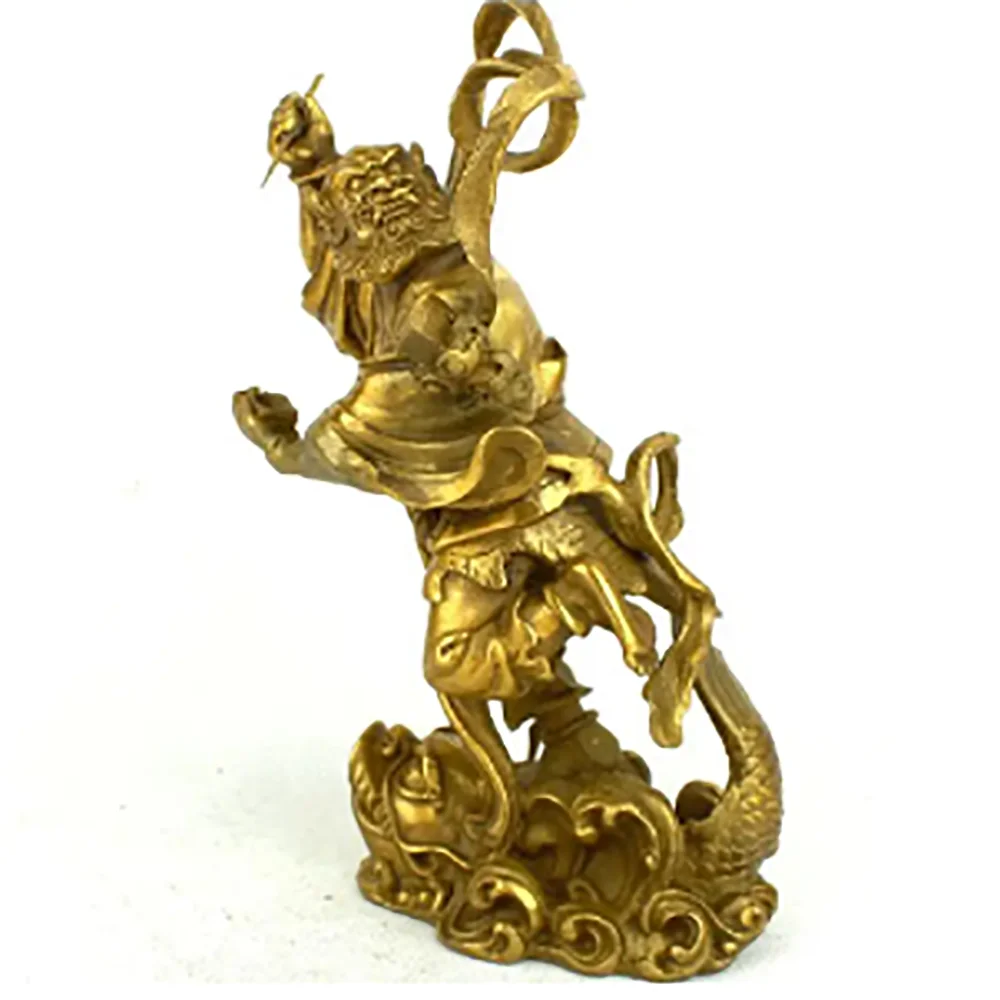 All copper Kuixing point bucket ornaments stand alone in Aotou home office study desktop ornament Kuixing kick bucket bronze