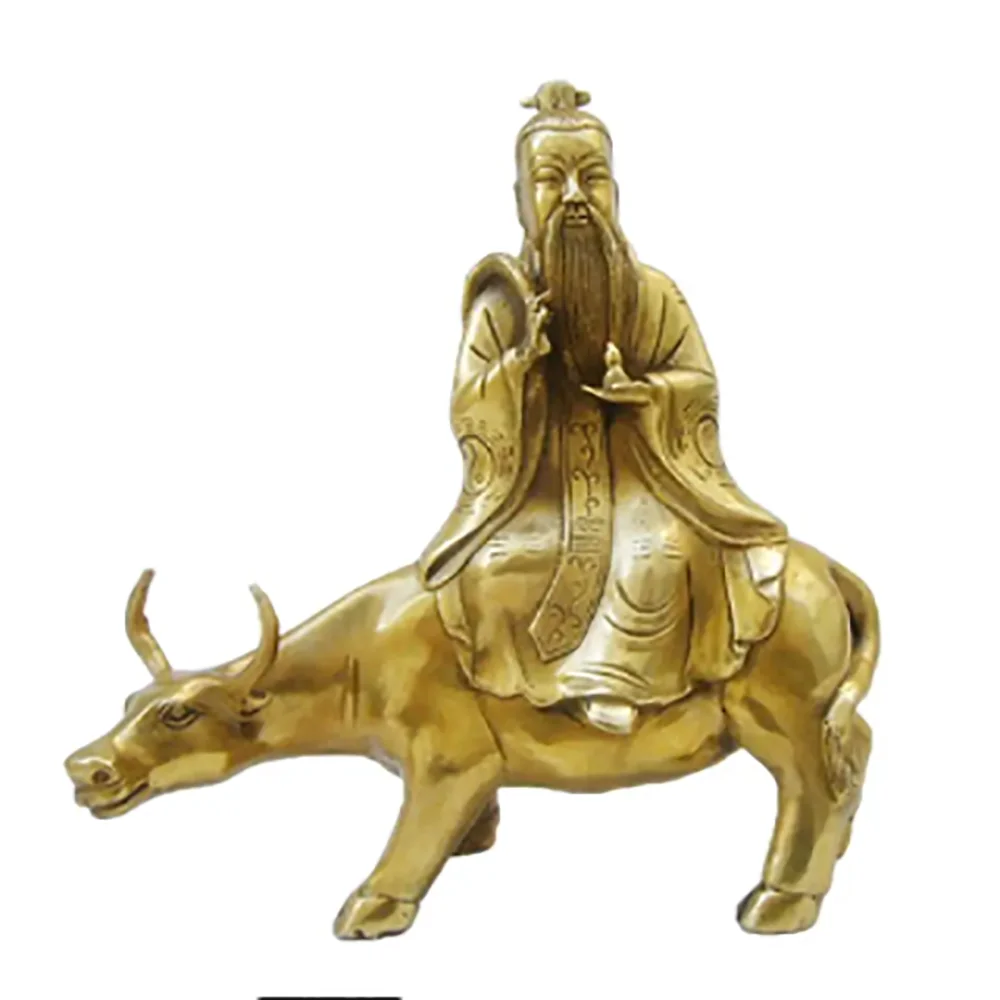 Business gifts pure copper metal crafts taishanglaojun riding qingniu ornaments