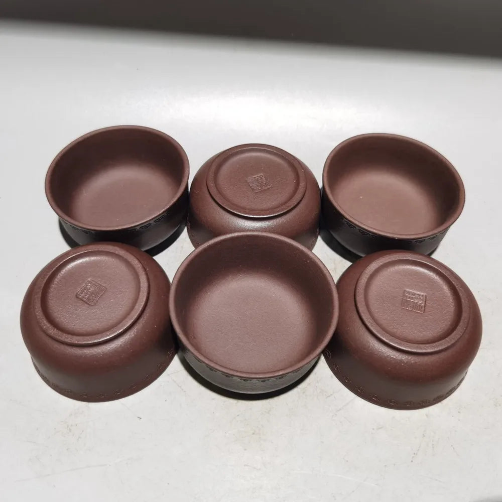 Set Chinese Yixing Zisha Clay Teapot Qiankun Pot Gu Jingzhou 380ml