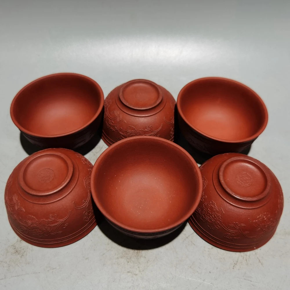 Set Chinese Yixing Zisha Clay Teapot Stone Ladle Set Pot Jiang Rong 320ml