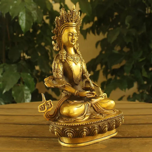 Seven-inch bronze longevity Buddha Tantric Buddha statue
