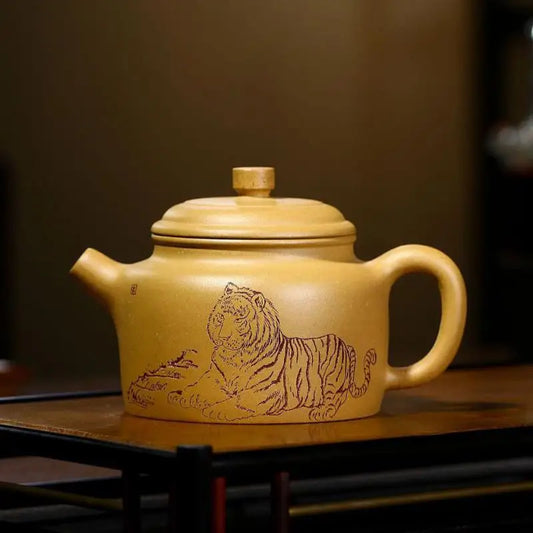 Golden Section Megaphone Bafangde Bell Pot, Zisha Teapot, Yixing Handmade Pot, Kung-Fu Teaware, Purple Clay Drinkware for Puer
