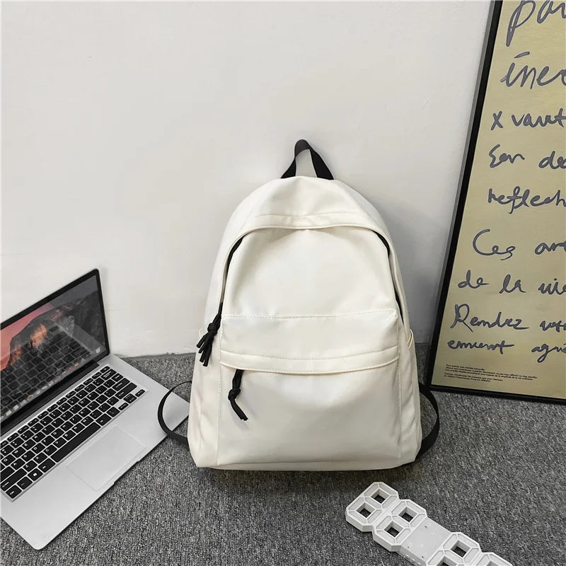 Simple Pattern Woman School Backpack Man College Student Travel Rucksack A4 Book Schoolbag For Teenage Girl Boy 2023 New Mochila