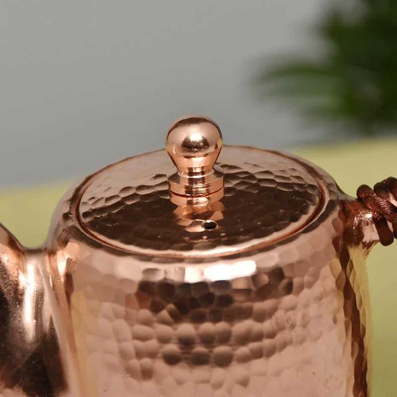Small Kettle Portable Vintage Tea Cooker Teapot Set Japanese Handmade Water Jug Copper Coffer Pot Metal Yixing Teapot Tea Set