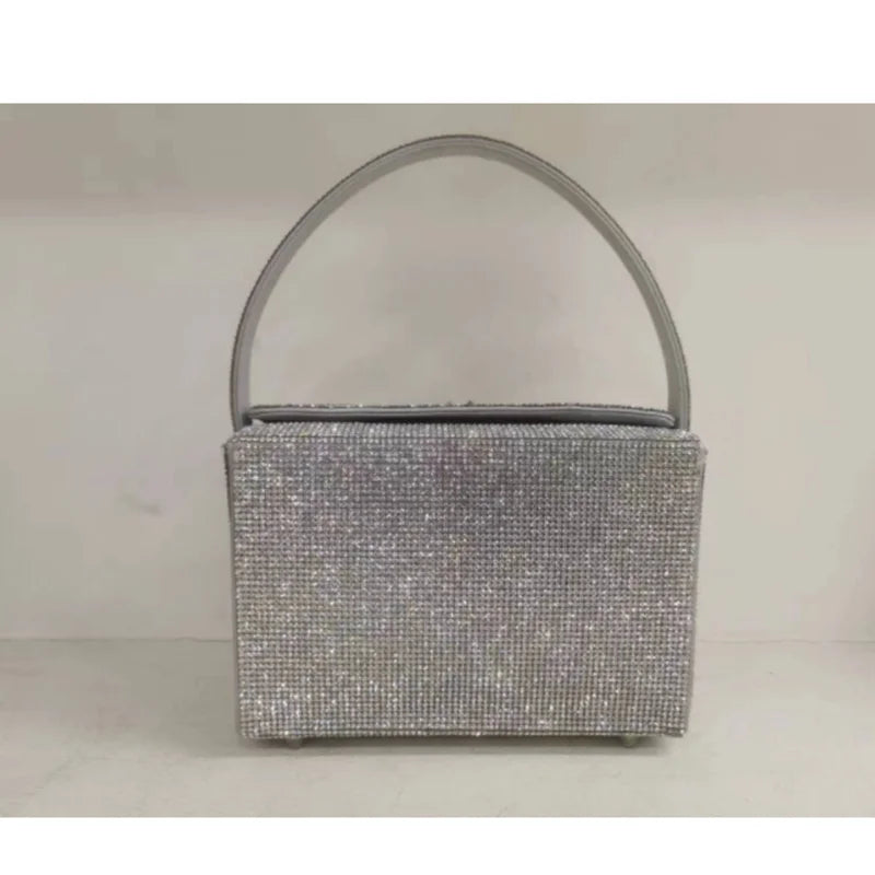 Small square bag butterfly luxury diamond-encrusted gift box bag single shoulder cross-body portable women's bag