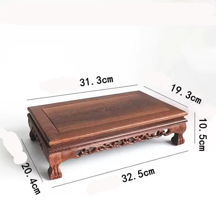Solid Wood Retro Decorative Shelf Used For Statues, Vases, Tea Sets, Props, Display Stands Handmade ,Antique Storage Shelf