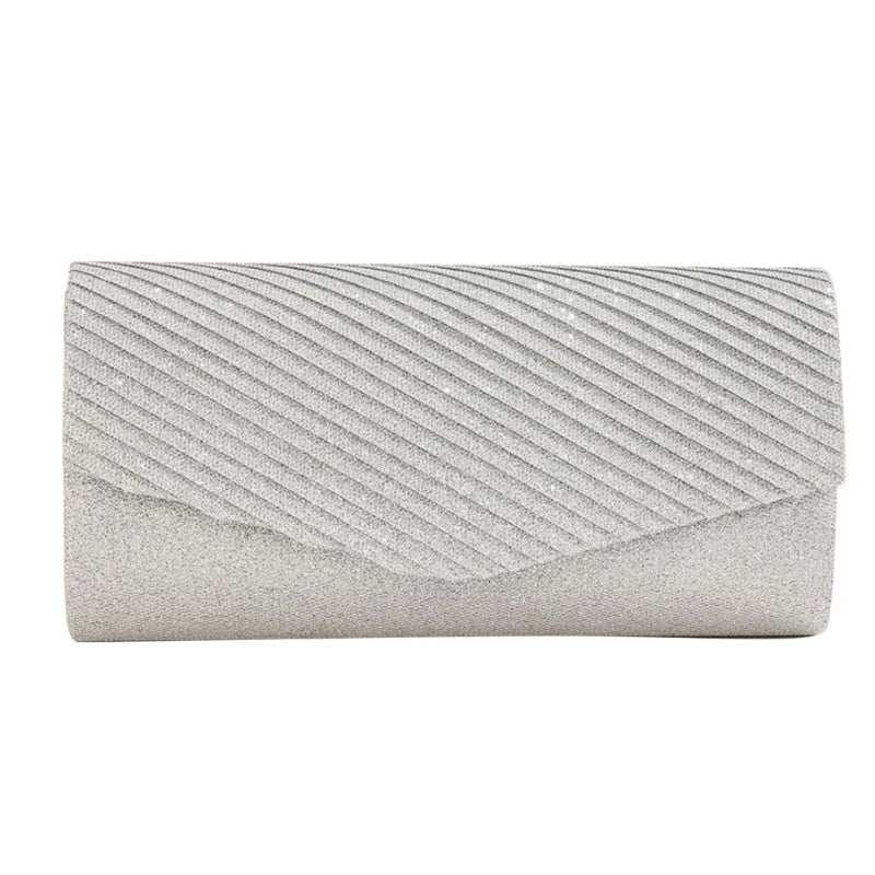 Sparkling Handbag Fashion Envelope Handbag Elegant Evening Clutch Purse Wedding Party Shoulder Bag for Women and Ladies