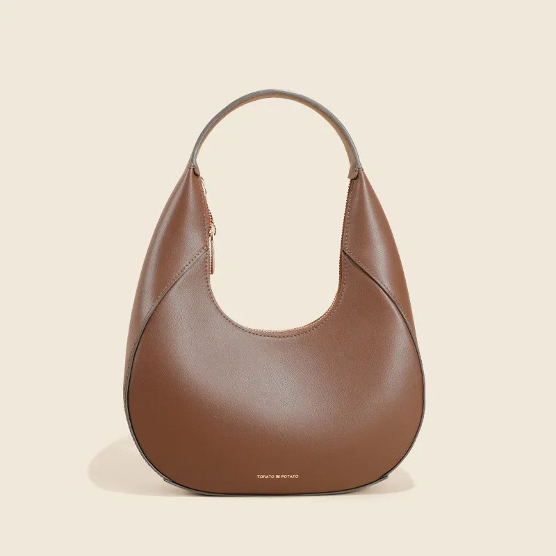 Spring Versatile Shoulder Bag Women's Niche Genuine Leather Bag Designer Bags Luxury Handbags