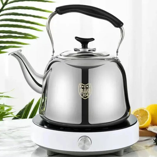Stainless Steel Kettle Thick Food Grade Gas Whistle Pot Cooker Large Capacity Camping Whistling Teakettle Teapot Kettle Tea