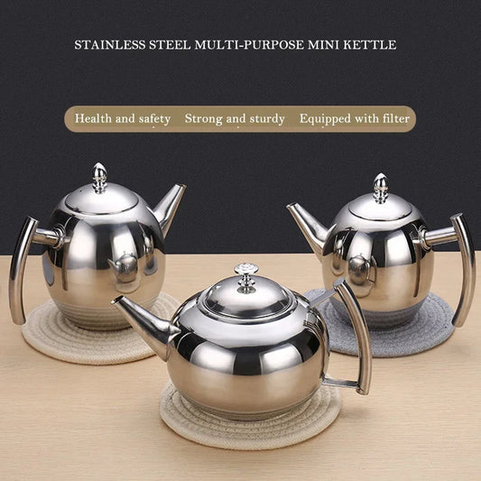 Stainless Steel Teapot Multi-Purpose Kettle Induction Cooker Boiling Water Pot Make Tea Pot With Filter Restaurant Home Tea Set