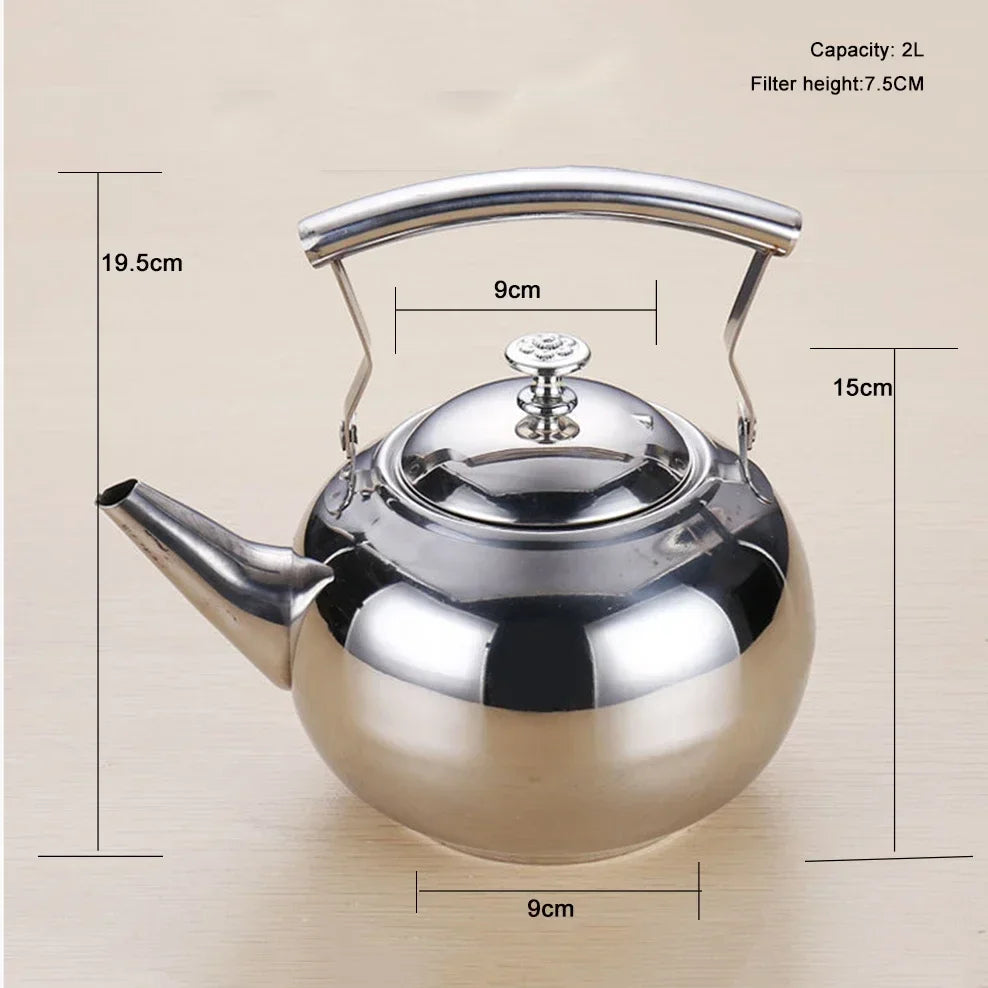 Stainless Steel Teapot Multi-Purpose Kettle Induction Cooker Boiling Water Pot Make Tea Pot With Filter Restaurant Home Tea Set