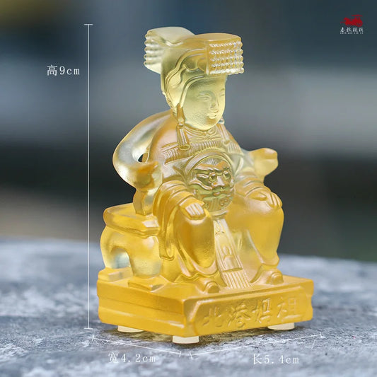 Statue of Coloured glaze Mazu The goddess of heaven and the queen of heaven
