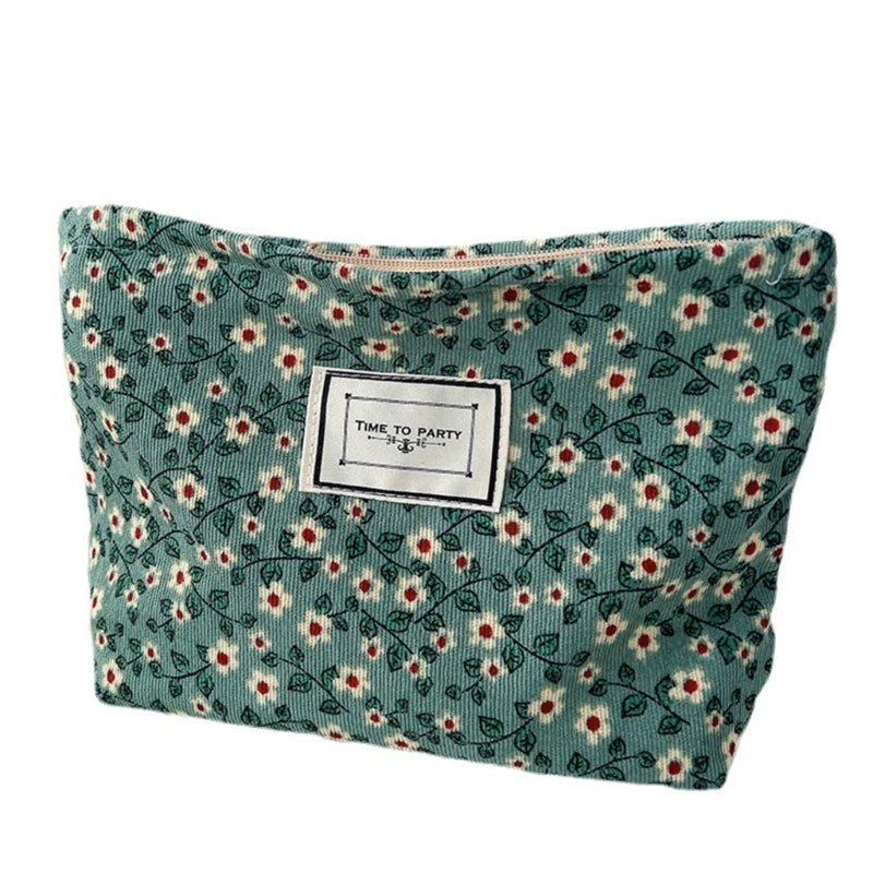 Stylish Floral Travel Toiletry Bag for Women Girls Makeup Cosmetic Bag