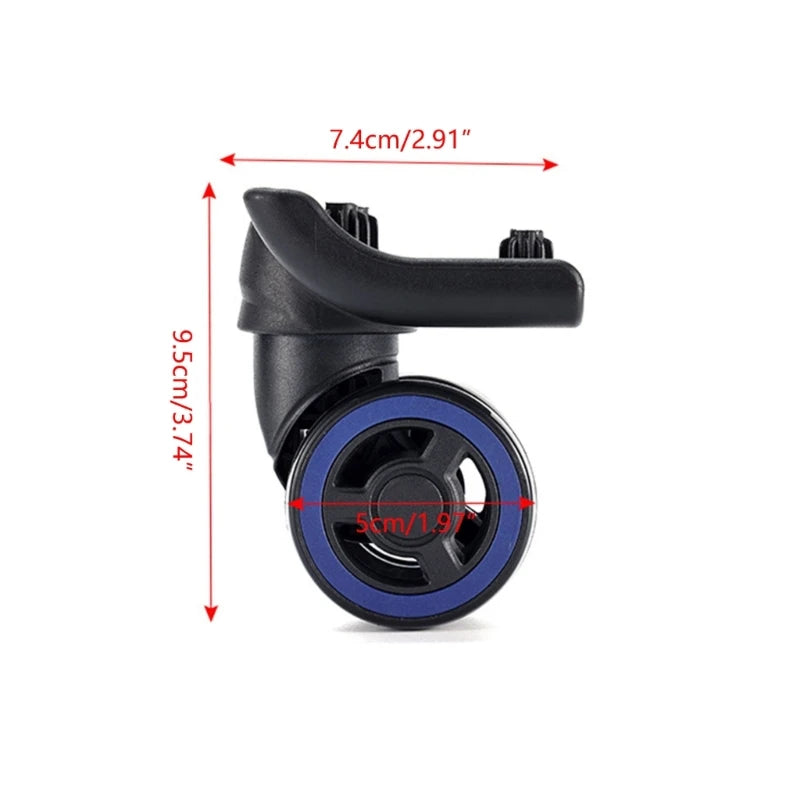 Suitcase Wheel Replacement Luggage Box Wheels Roller Bearing Hardware Repairing Trolley Double Row Caster 4pcs