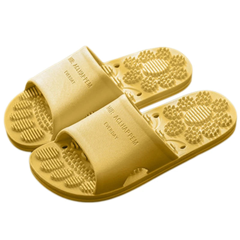 Summer Home Bathroom Non-slip Massage Slippers Indoor Sandals and Slippers Supermarket Hotel Men Women Couple Sandals