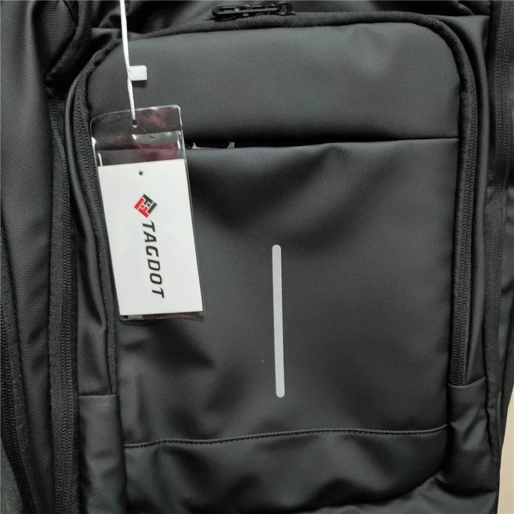 TAGDOT Waterproof Business Backpack 15.6 inch men Large Backpack Outdoor Travel Backbag