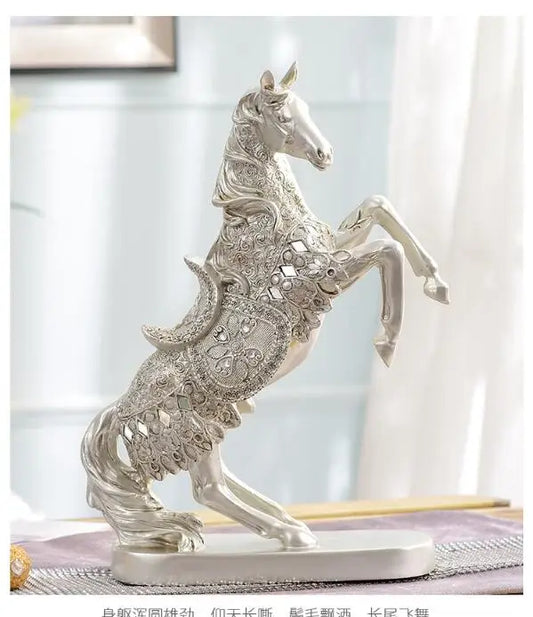 TOP COOL HOME Shop lobby decoration Business Money Drawing Good luck Propitious Success HORSE FENG SHUI art Statue