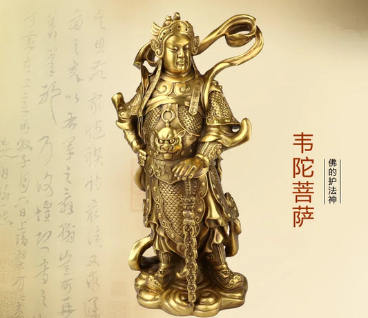 TOP GOOD A pair CAI SHEN -Bring in wealth GOOD LUCK HOME office TOP Money Drawing Mascot # Mammon FENG SHUI Brass statue
