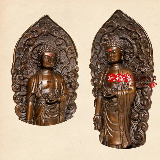 TOP GOOD home LIVING ROOM protective- Mascot the Buddhist Amitabha bronze statue sculpture Decoration