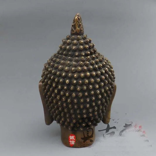TOP collection # Home OFFICE Buddhism art -old Vintage CHINA bronze figure of Buddha sculpture CHAN Buddha statue