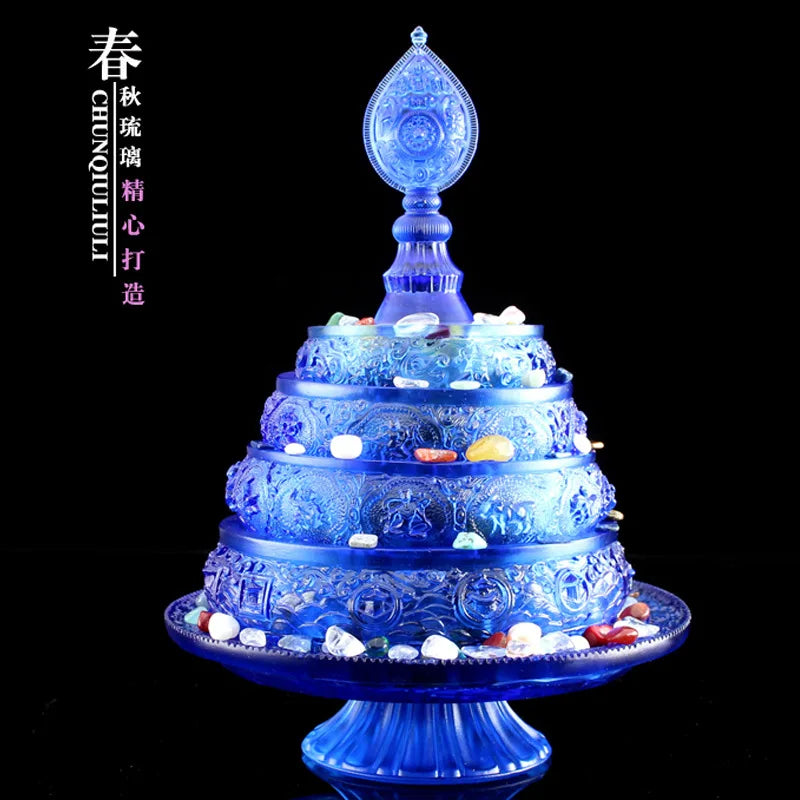 Tantric Tibetan Buddhism Mandala Plate Pray for auspicious happiness Buddhist temple offerings Tibetan Buddhist supplies
