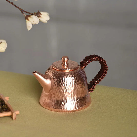 Teapot Japanese Handmade Teapots Large Vintage Tea Kettle Teapot Set Copper Coffee Pots Metal Brass Kettle Kung Fu Tea Table