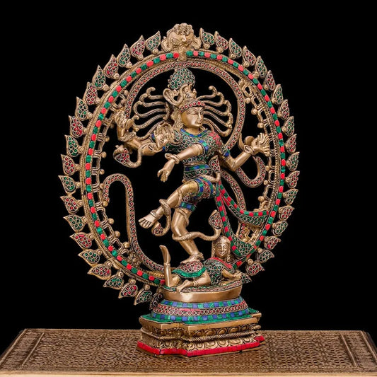 Thailand trunk Buddha Statue, Temple garden living Elephant God, Treasure, Big Belly, Double Role, India Shiva Statue Ornaments