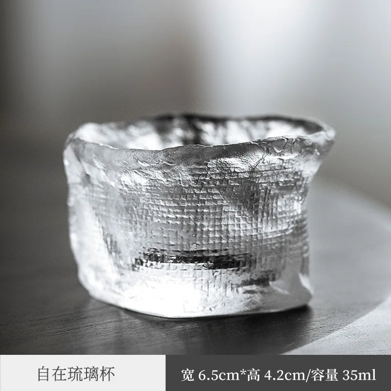 Three Times Japanese Style Glaze Master Cup Personal Tea Cup Single Cup Frozen Tea Boiling Cup Mini Small Sized Single Tea Set